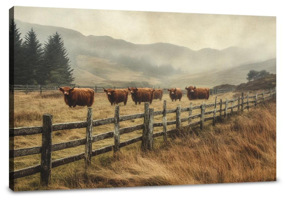 Highland Cows Canvas