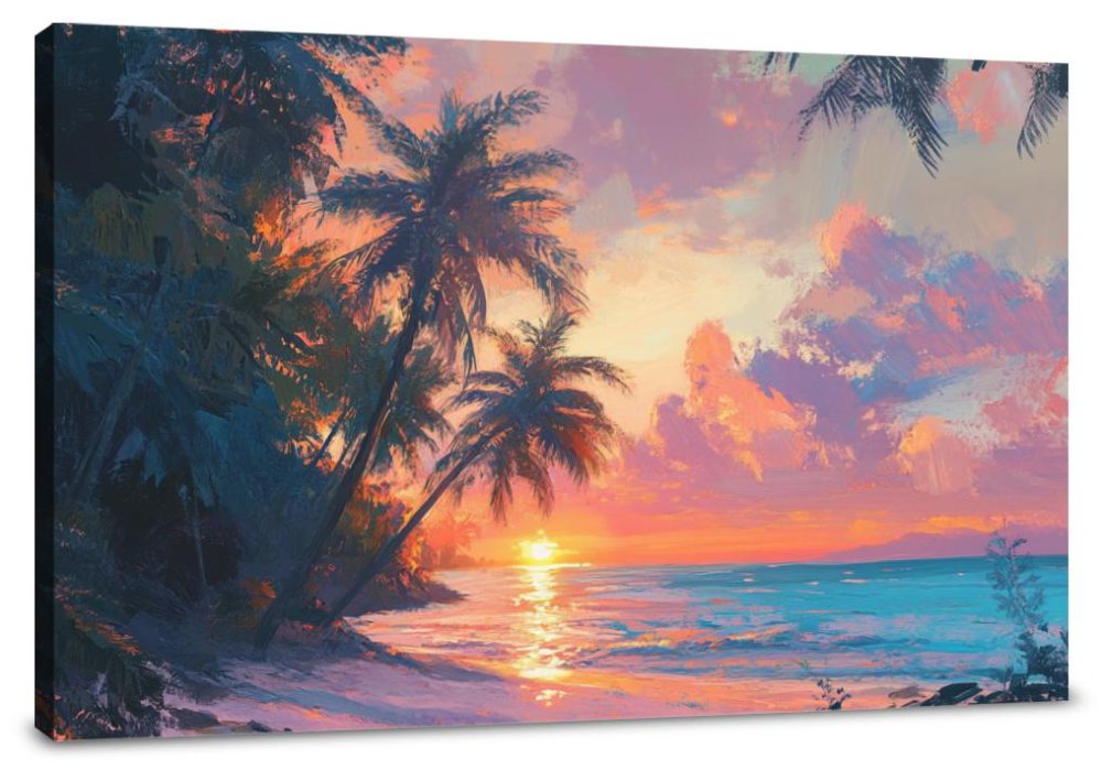 Tropical Sunrise Bliss Canvas
