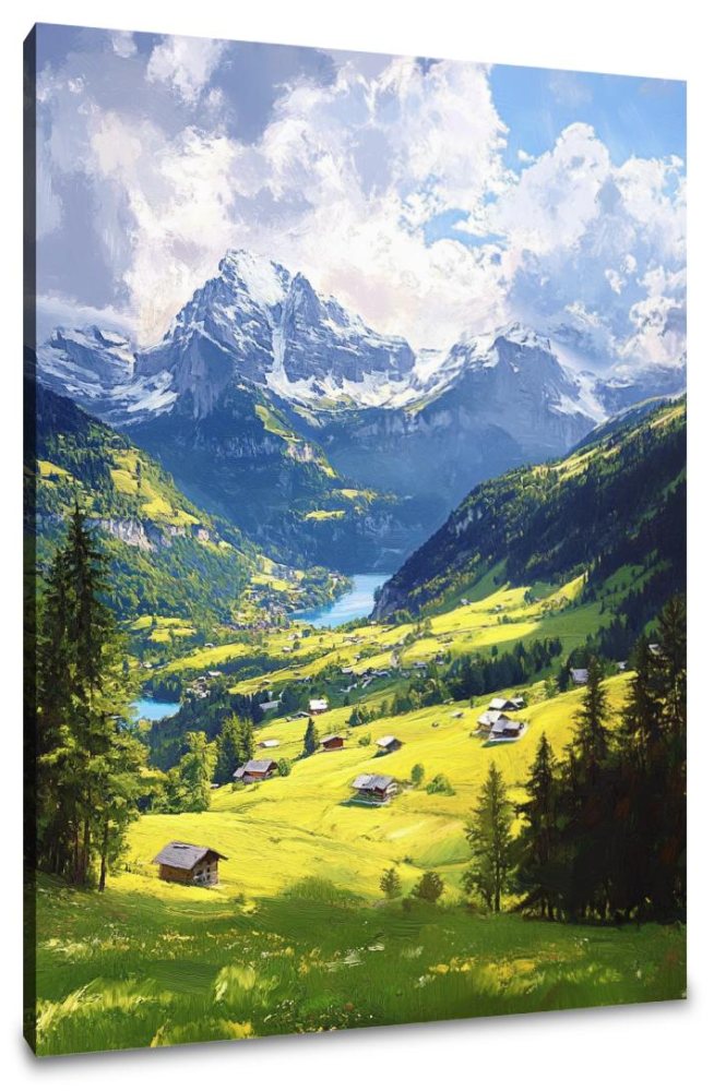Swiss Alps Harmony Canvas