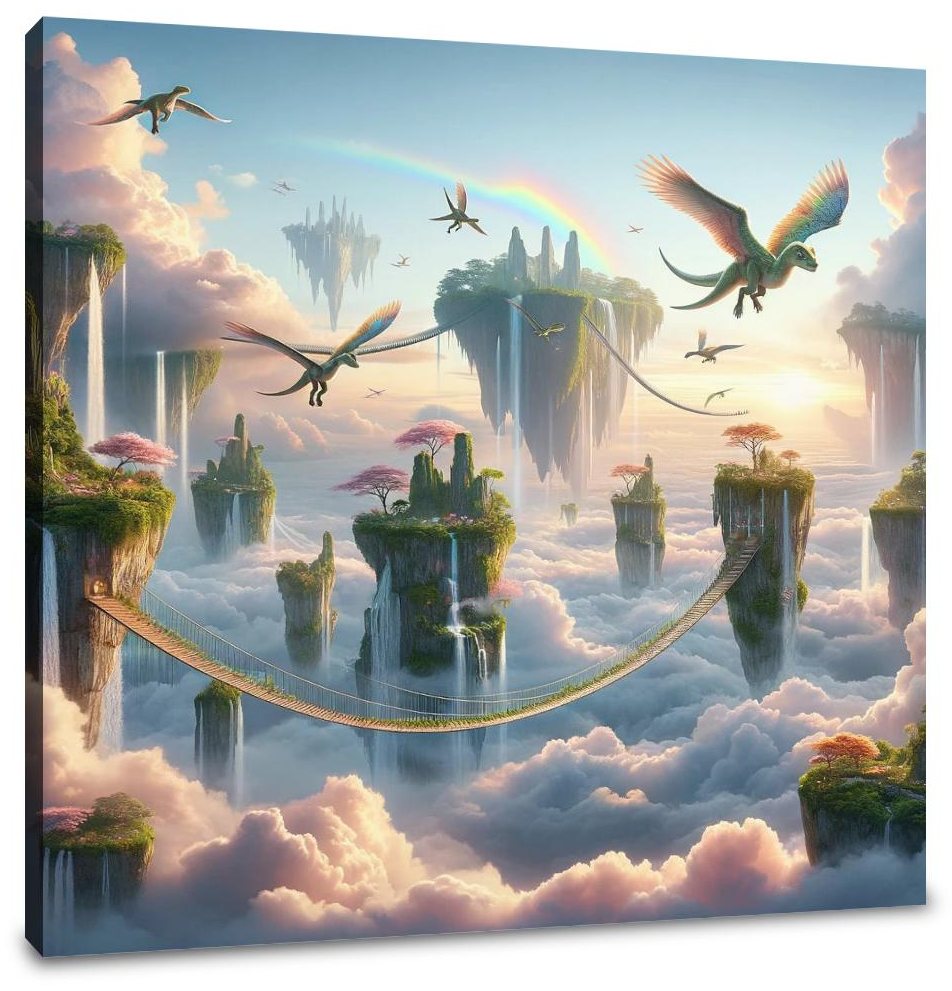 Dinosaur Sky Kingdom Canvas