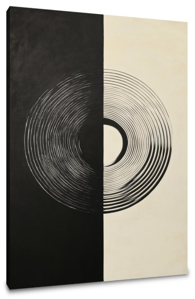 Illusionary Circle Canvas