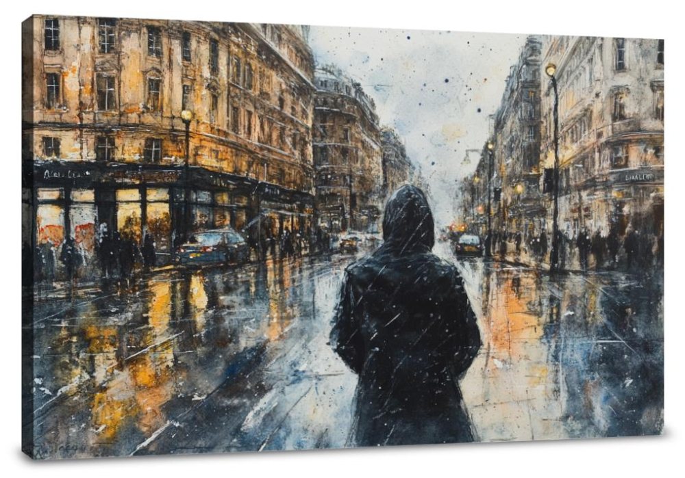 Shadowed Pursuit Canvas