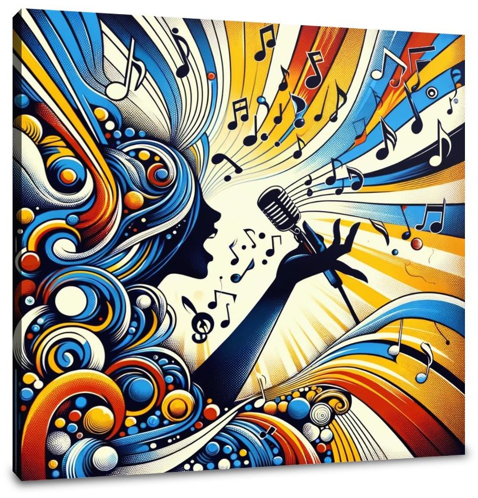 Musical Pop Symphony Canvas