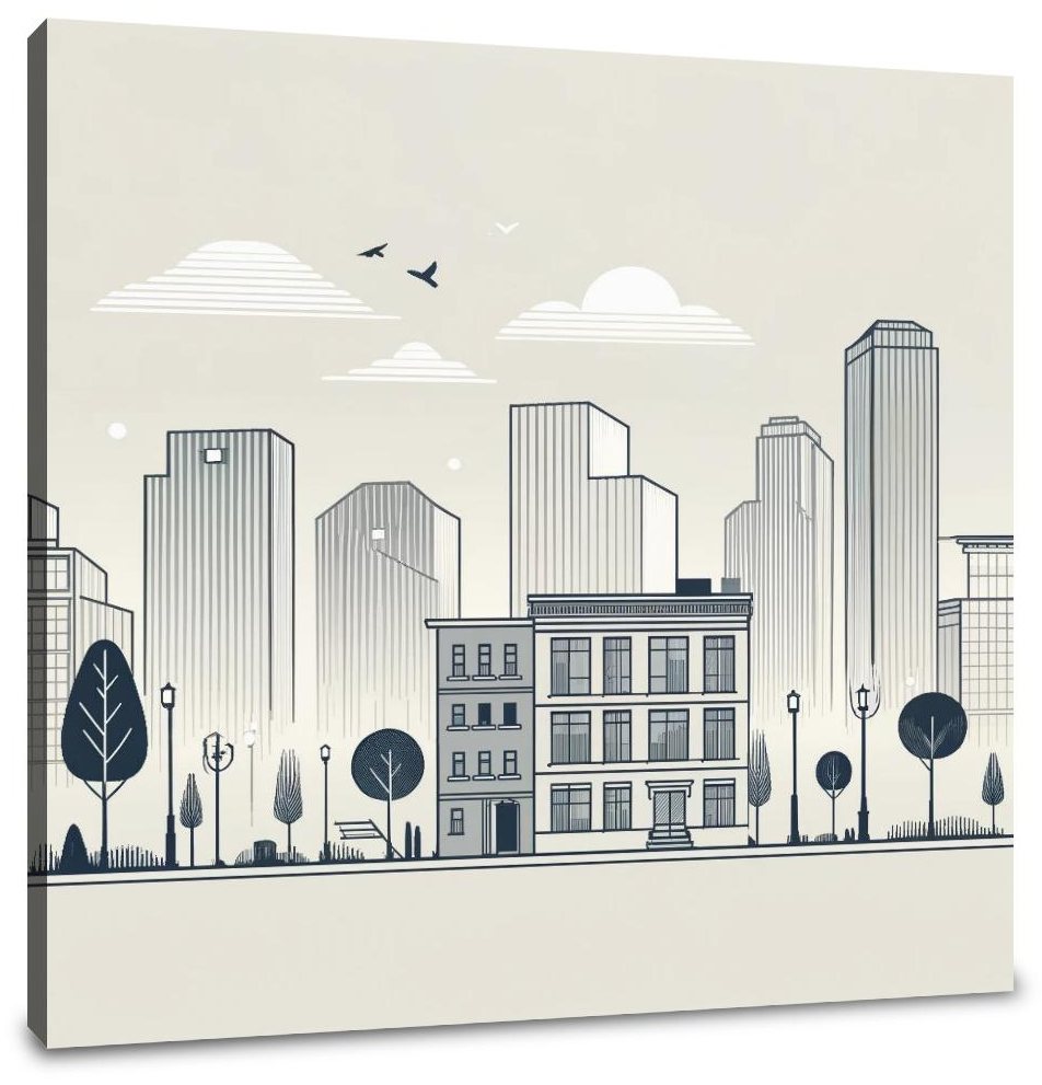 Dusk City Elegance Canvas