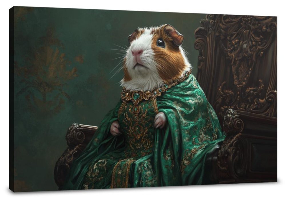 Regal Guinea Pig Canvas