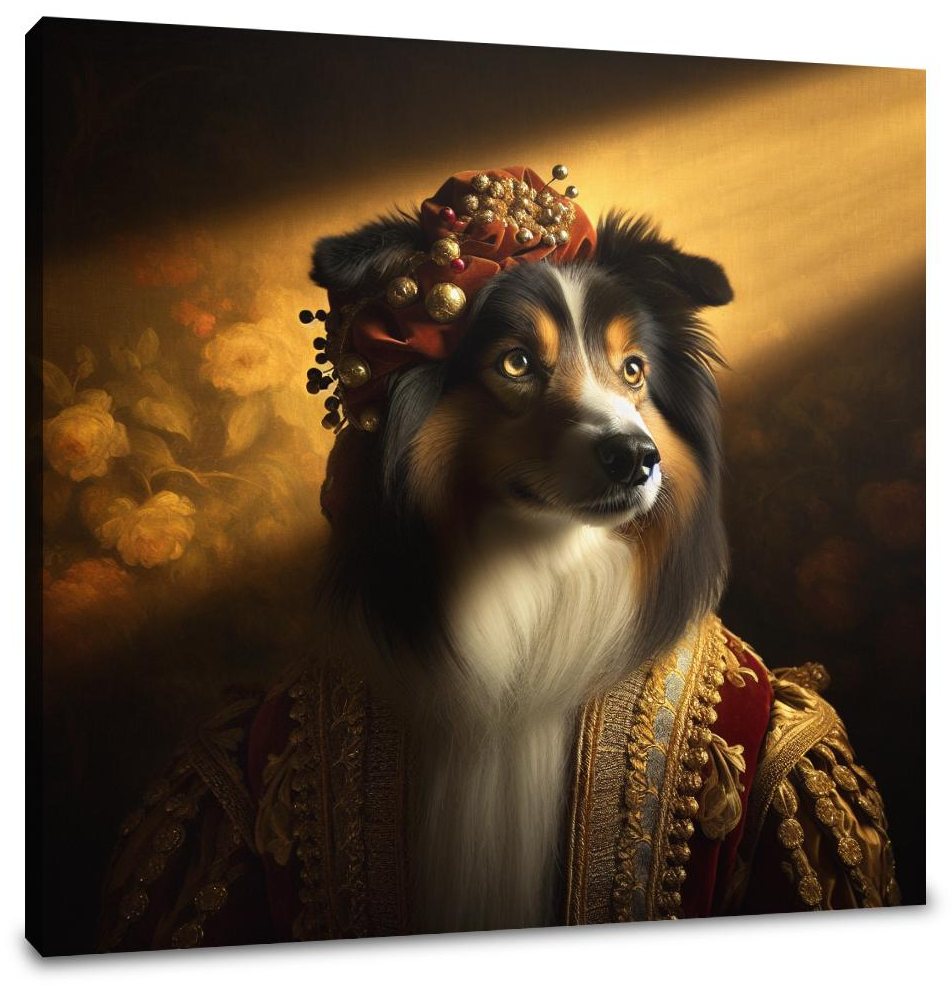 Regal Collie Golden Hour Canvas