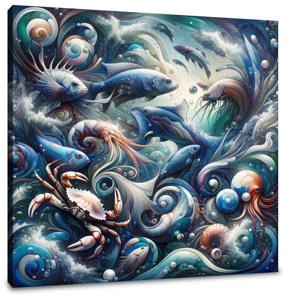 Oceanic Elegance Canvas