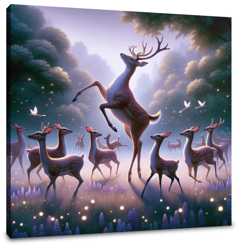 Ballet Deer Canvas