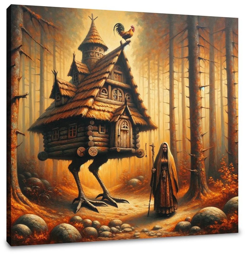 Forest Enchantment Baba Yaga Canvas