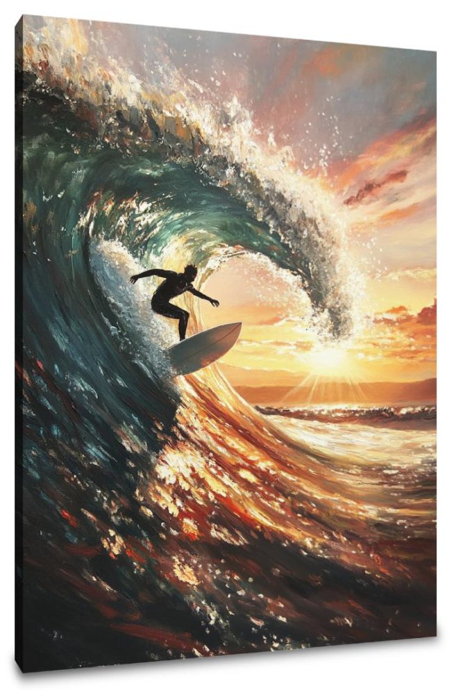 Surfer’s Sunset Canvas