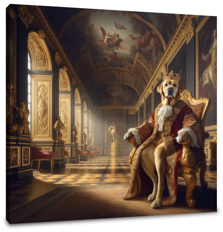 Baroque Labrador Royalty Canvas