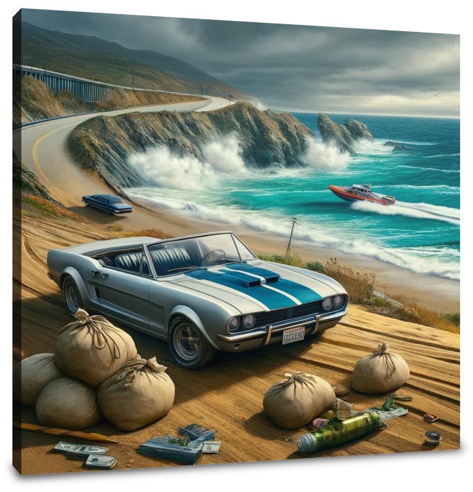 Coastal Heist Getaway Canvas