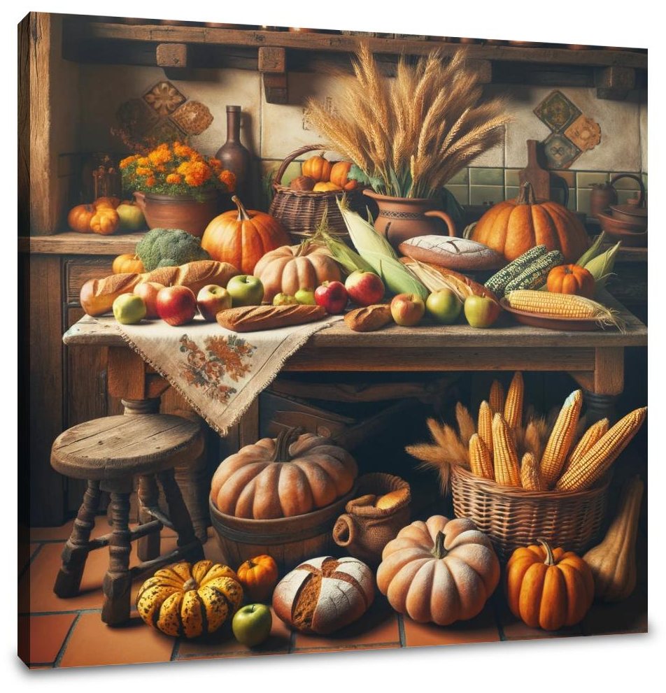 Rustic Harvest Charm Canvas