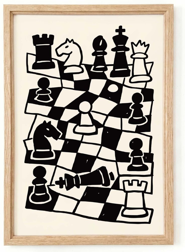 Chess Strategy Game Poster Print