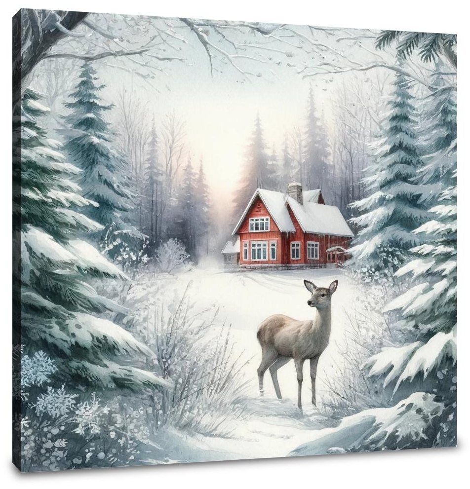 Winter's Gentle Gaze Canvas