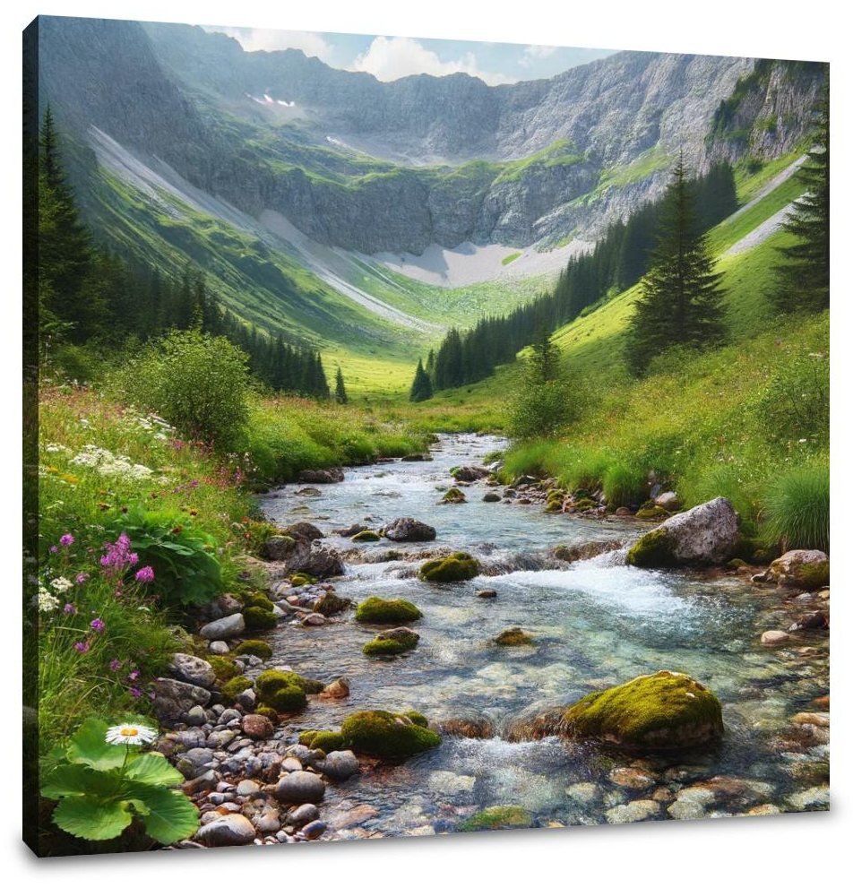 Mountain Stream Canvas