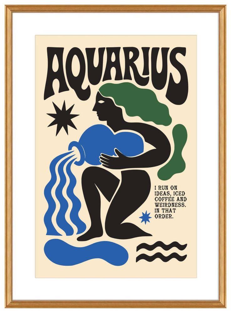 Aquarius Zodiac Wall Art