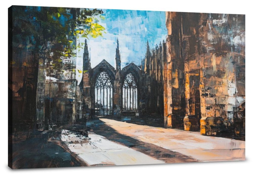 Coventry Cathedral Contrast Canvas