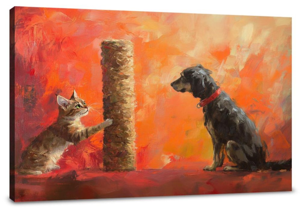 Playful Rivalry Canvas