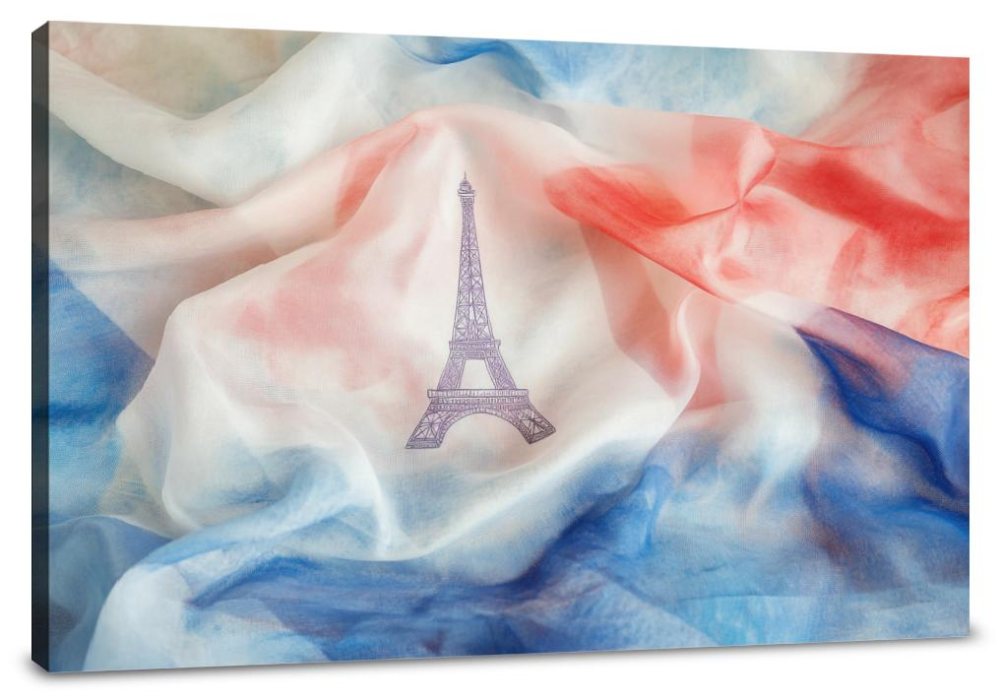 Eiffel Tricolour Canvas