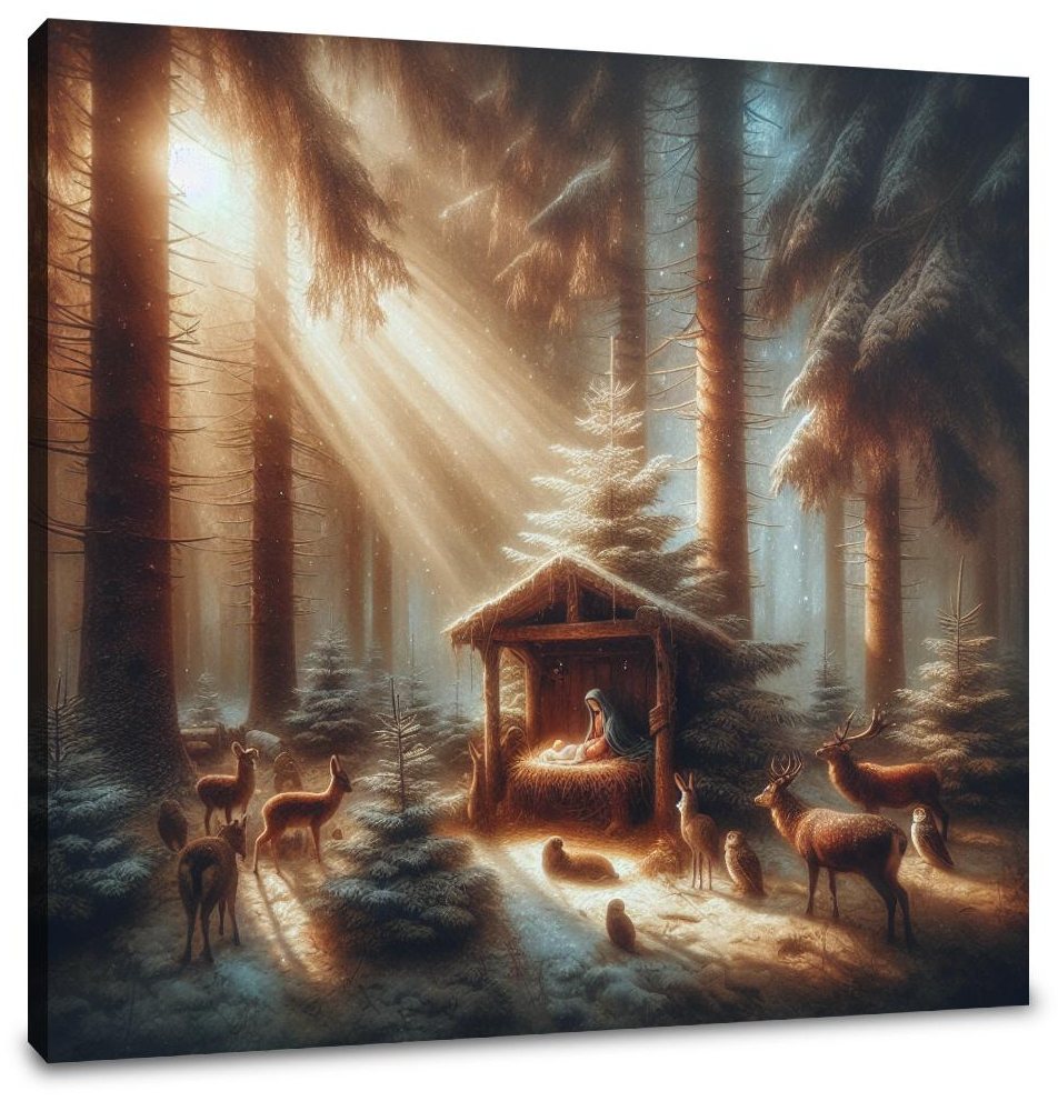 Melancholic Midday Nativity Canvas