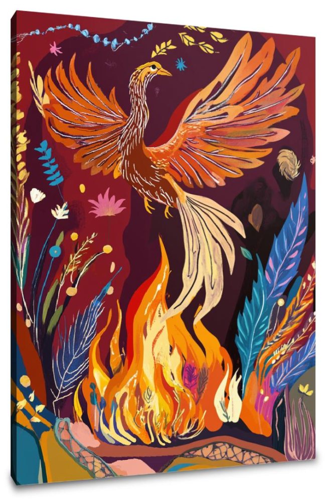Phoenix Rebirth Celebration Canvas