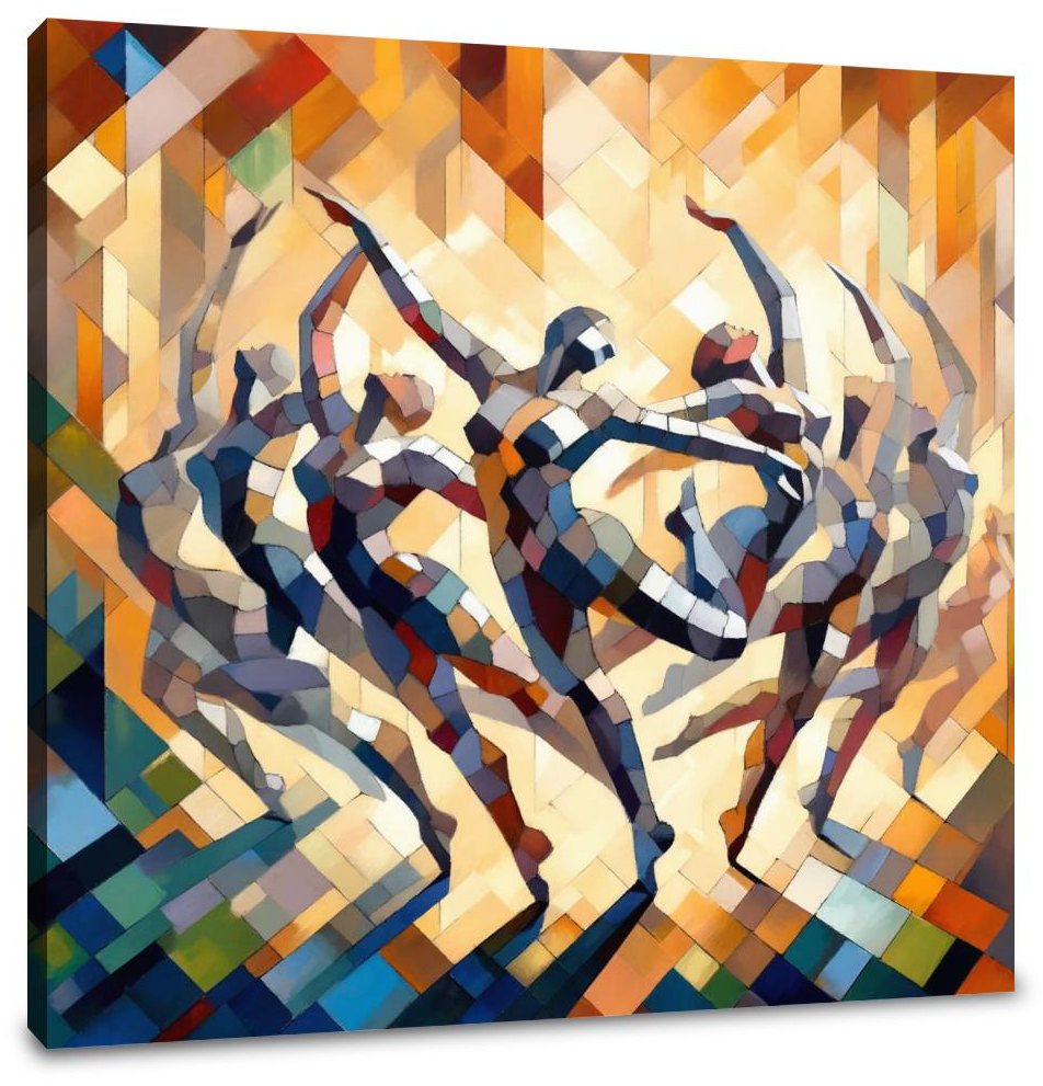 Rhythmic Dance Abstract Canvas