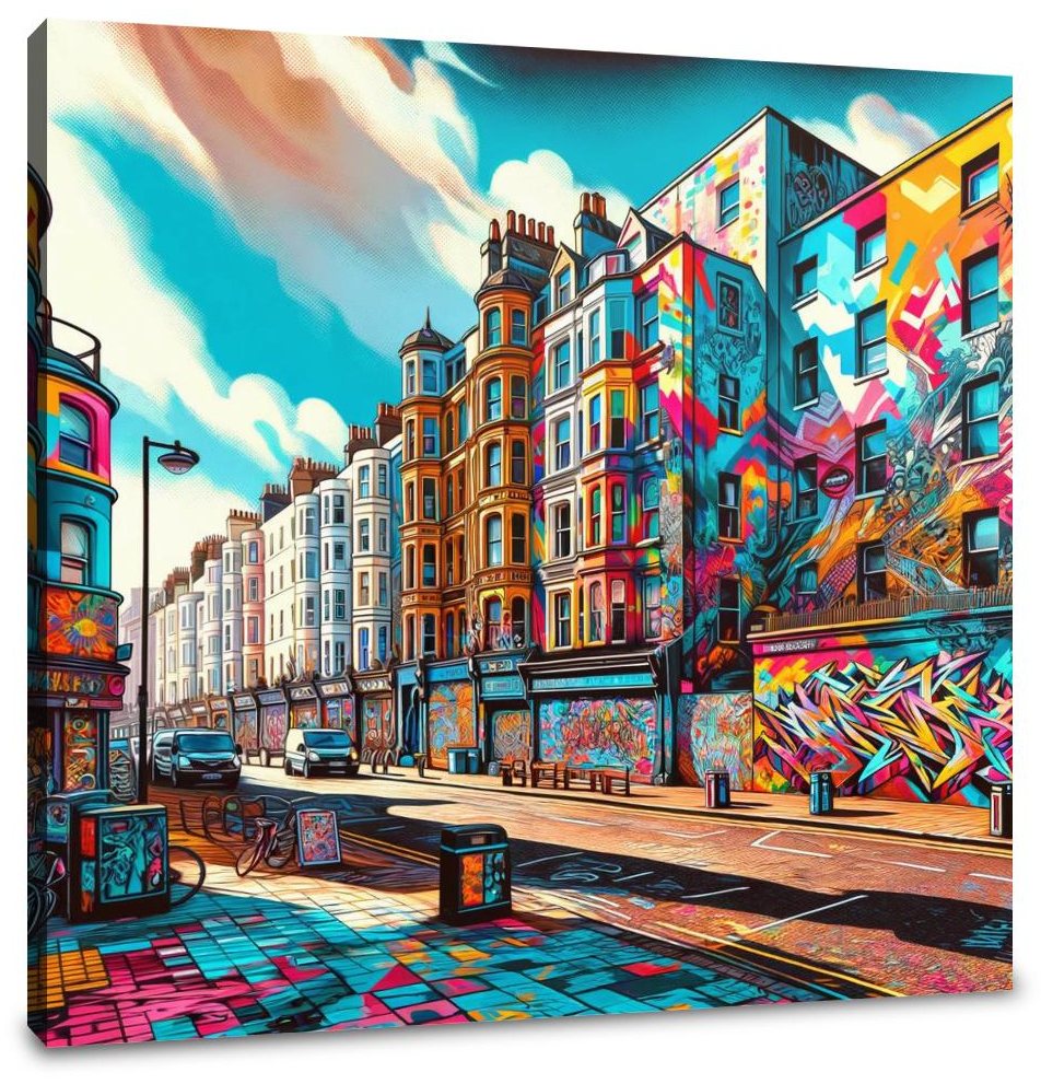 Brighton Street Art Canvas