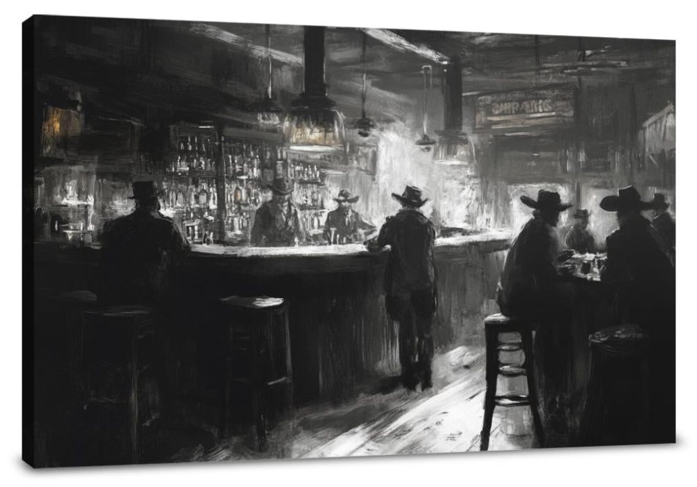 Western Saloon Canvas