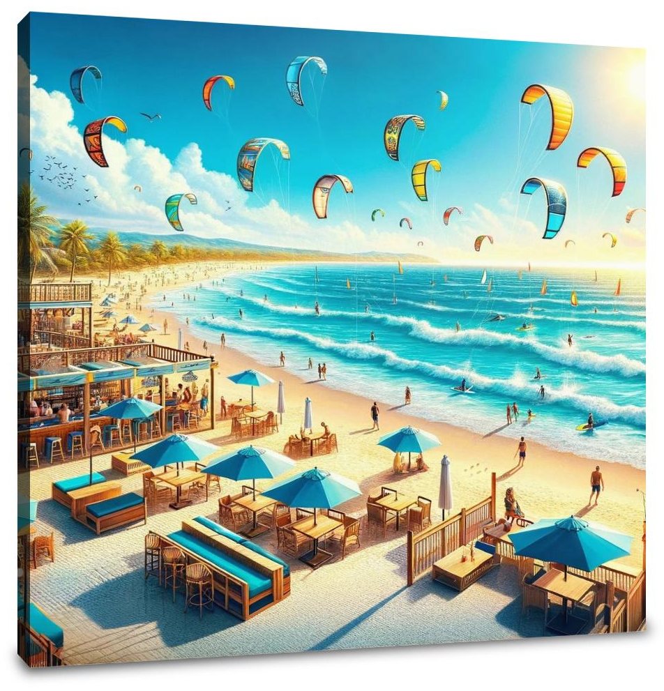 Azure Summer Harmony Canvas