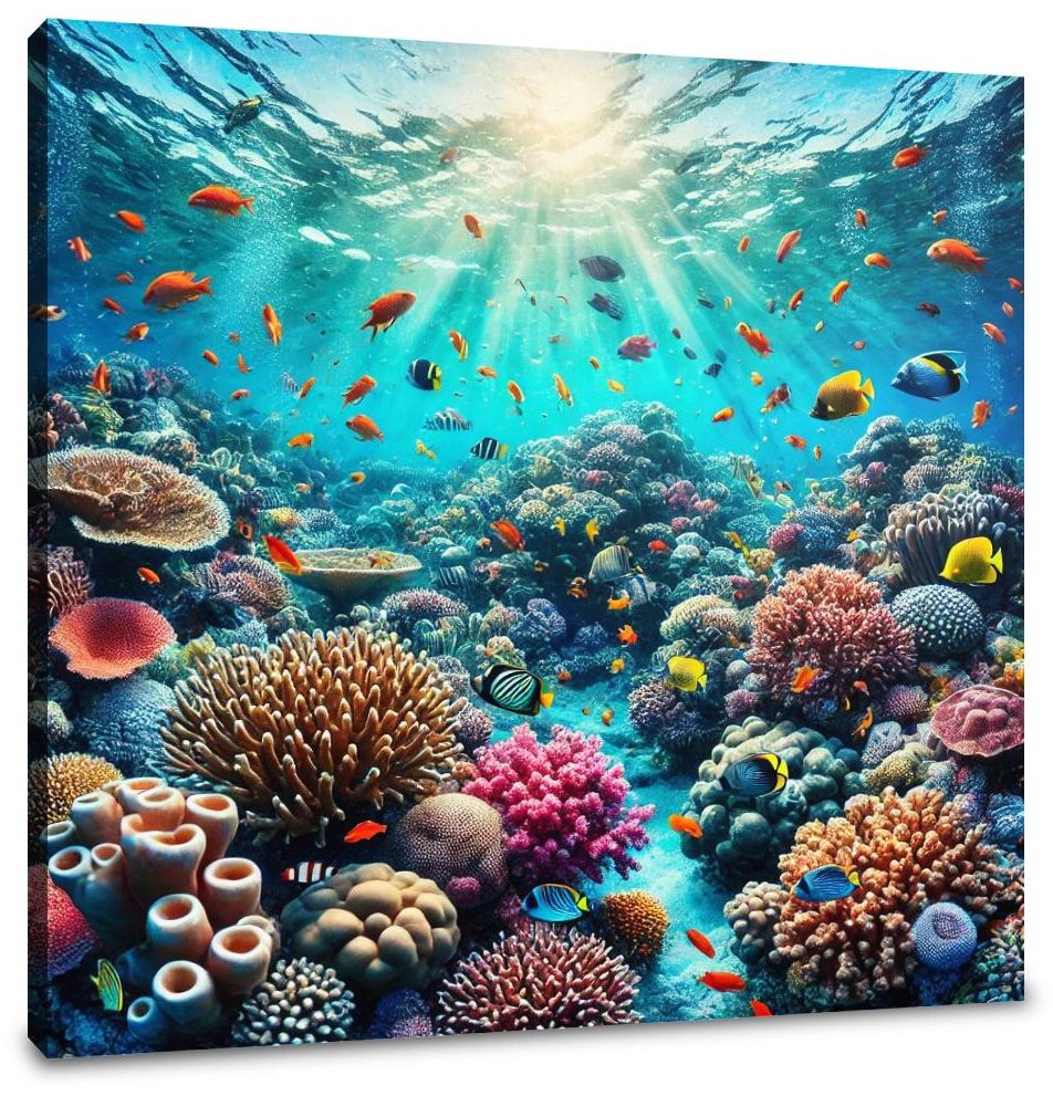 Coral Reef Paradise Canvas