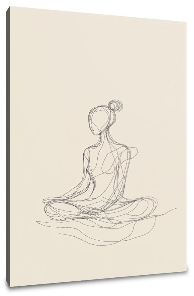Meditating Figure Canvas