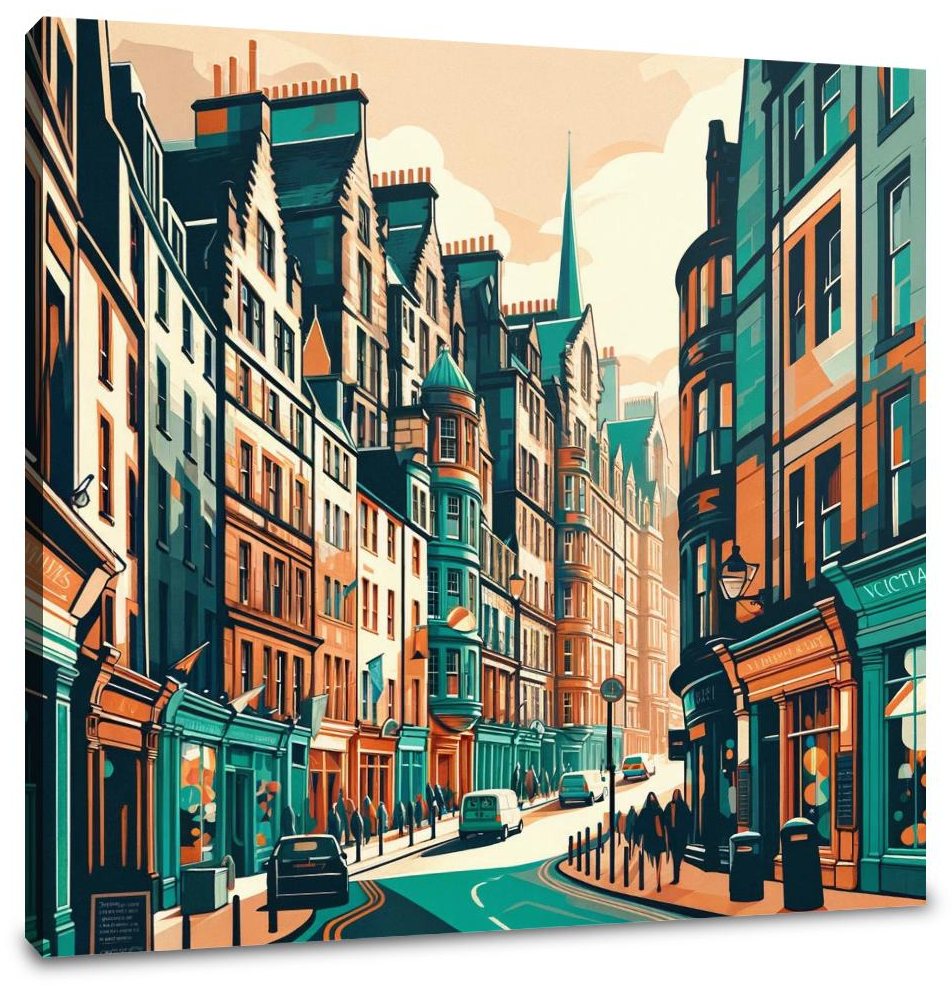 Edinburgh Victoria Street Harmony Canvas