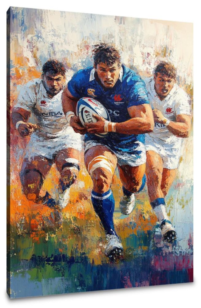 Rugby Charge Canvas