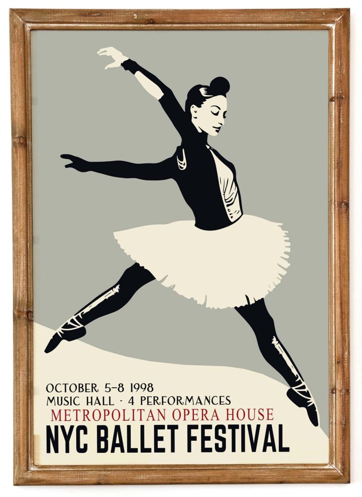 NYC Ballet Festival Dancer Poster Print