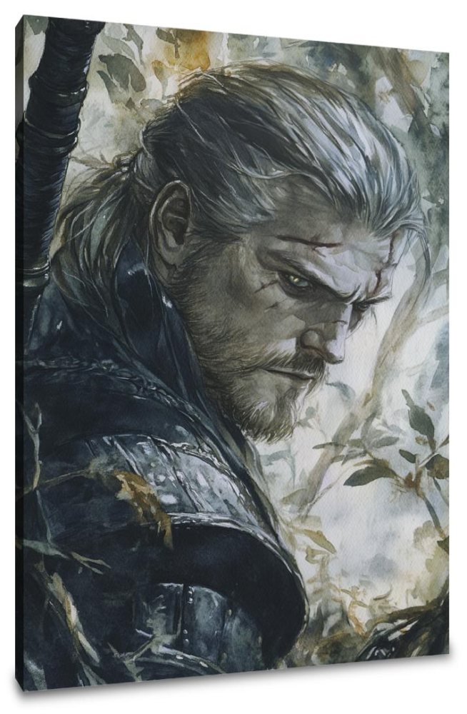 Moonlit Warrior Canvas
