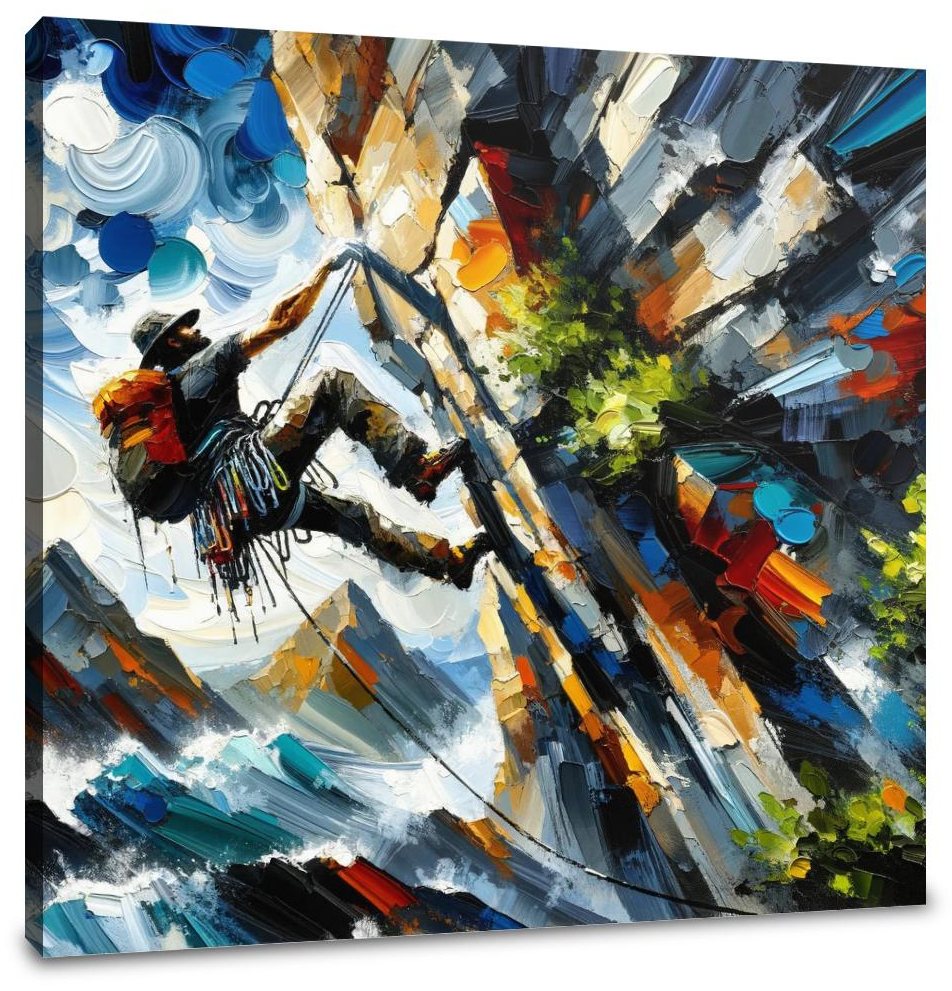 Climbing Determination Canvas