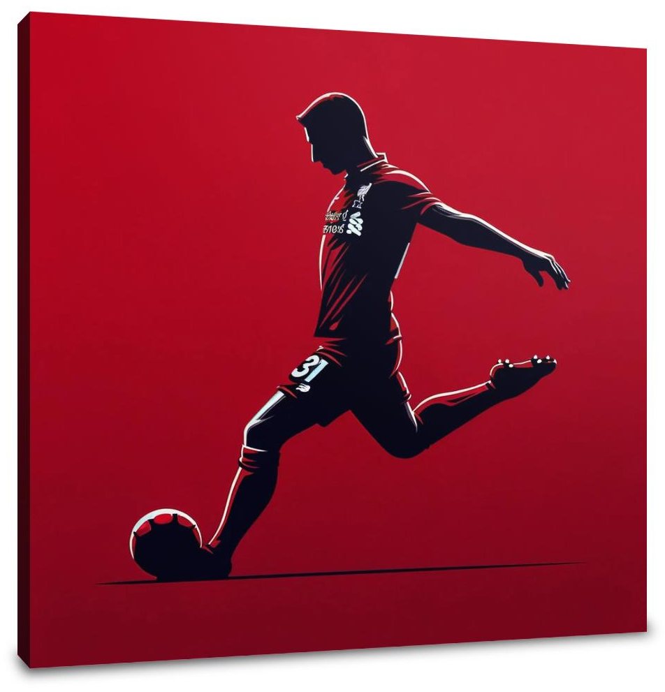 Mersey Red Decisive Kick Canvas