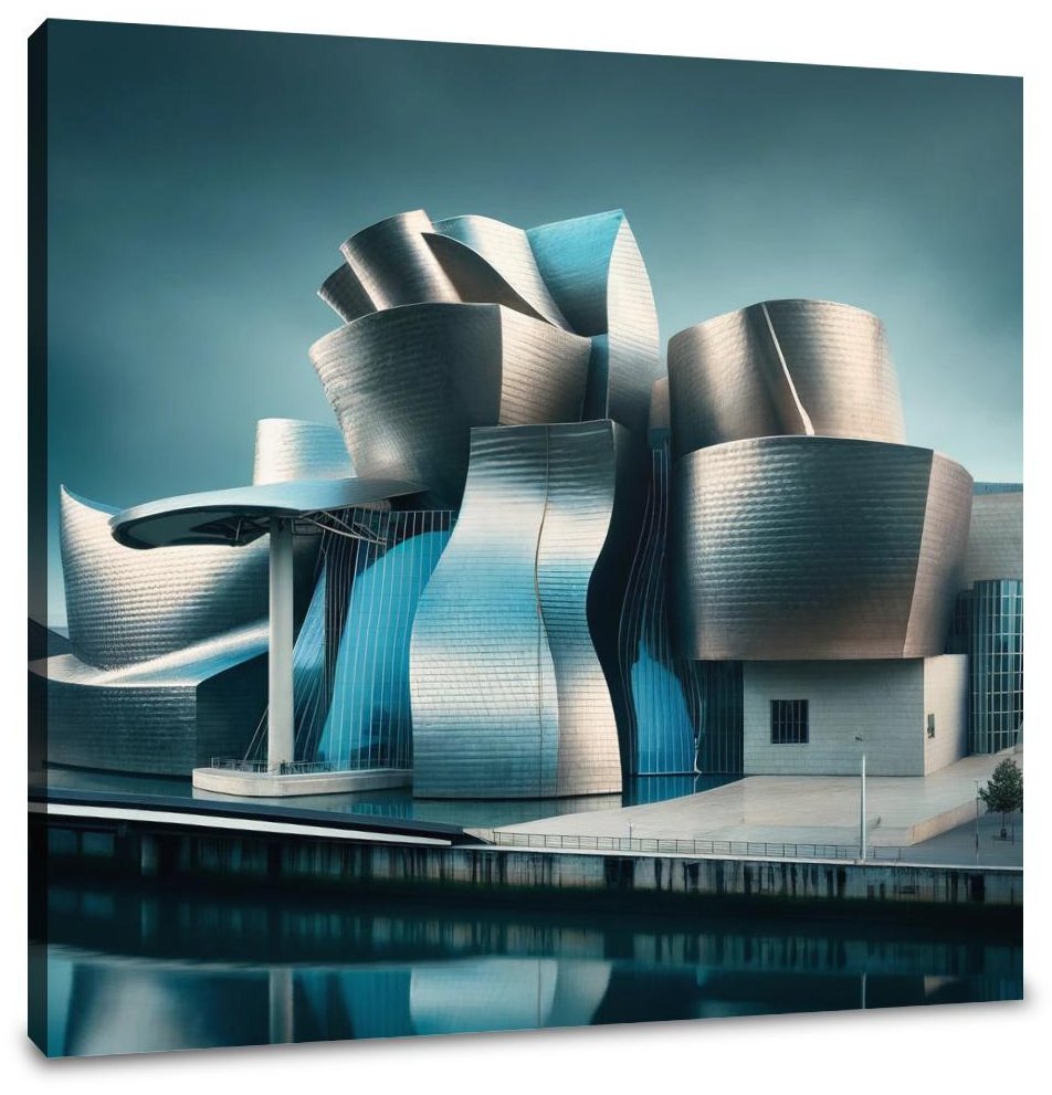 Guggenheim Bilbao Reflection Canvas