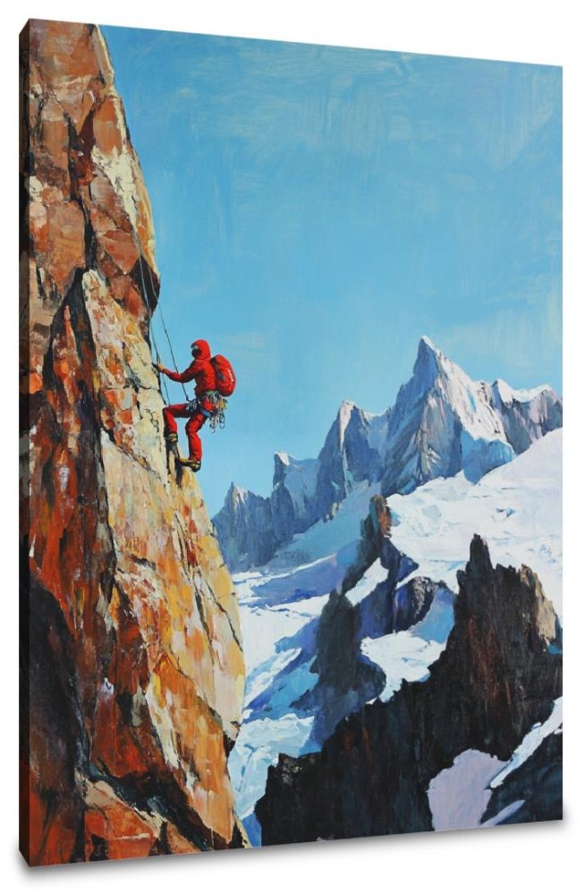 Climber's Ascent Canvas