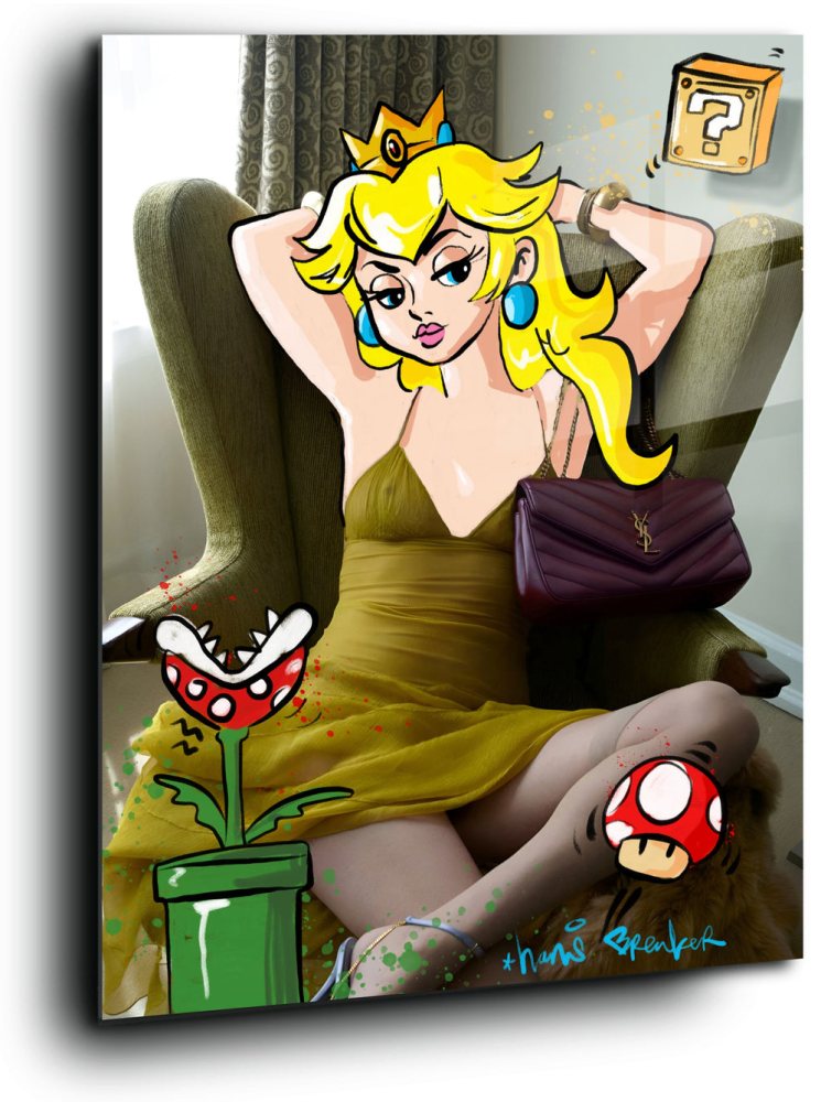 Princess Pop Art Prima Donna – Yves Saint Laurent (60 x 80 cm Plexiglas)