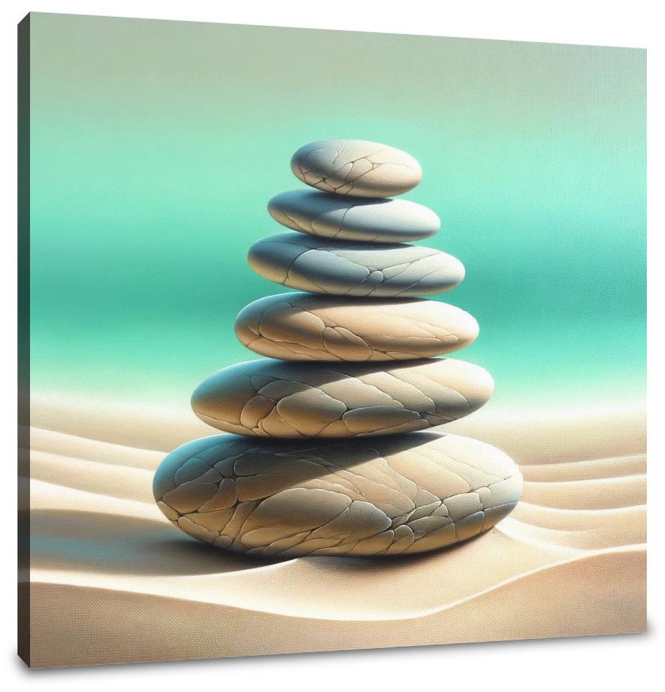 Zen Stone Array Canvas