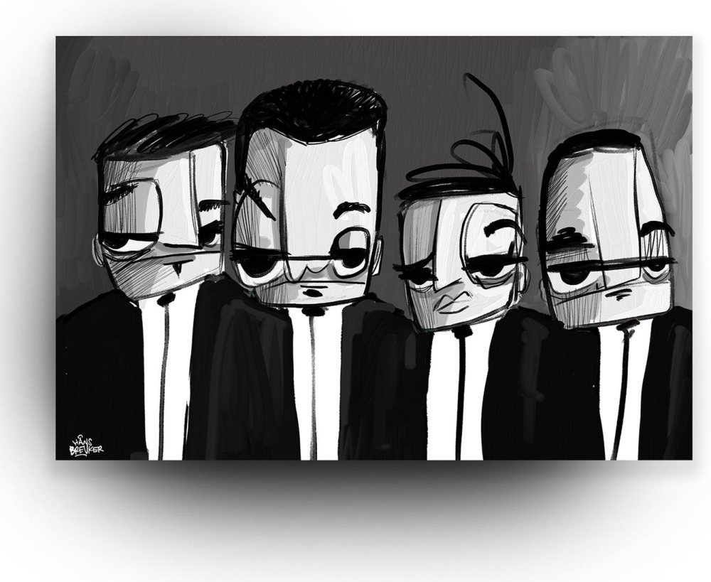 Zwart witte gangsters