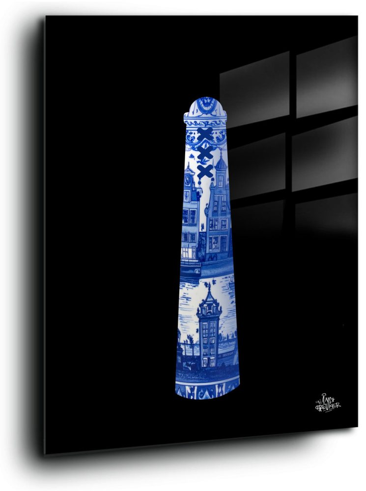 Delft Blue Amsterdam Bollard