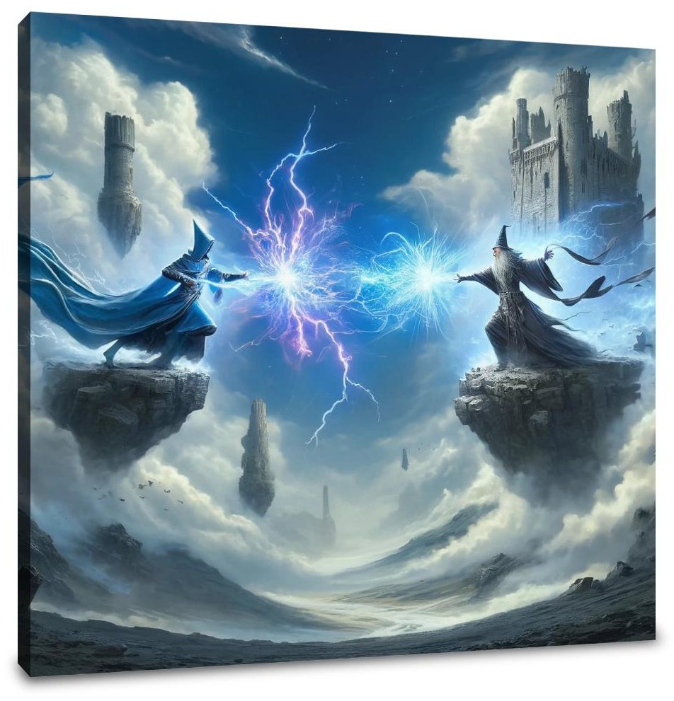 Sky High Wizard Duel Canvas