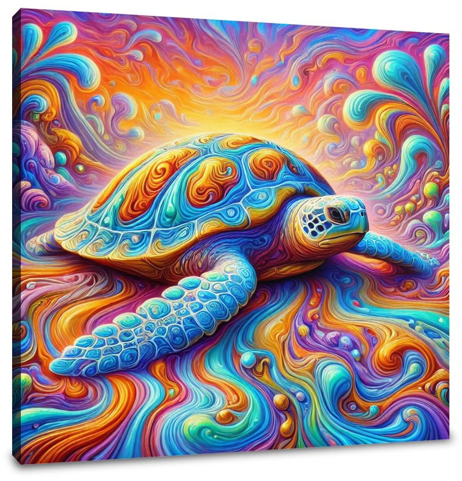 Dreamscape Turtle Canvas