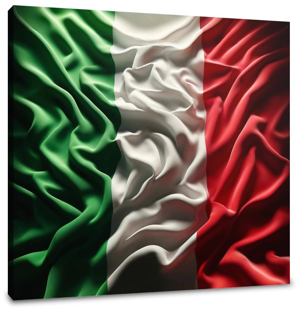 Italian Flag Resonance Canvas