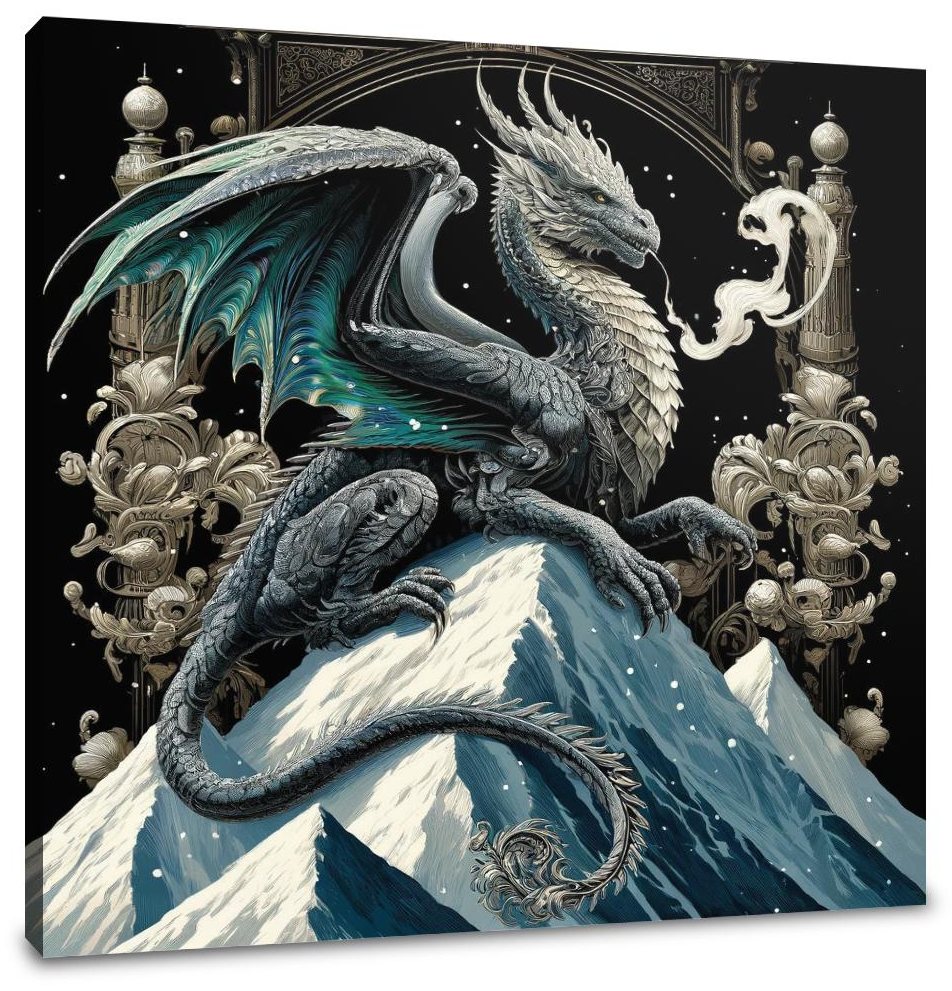 Mountain Majesty Dragon Canvas