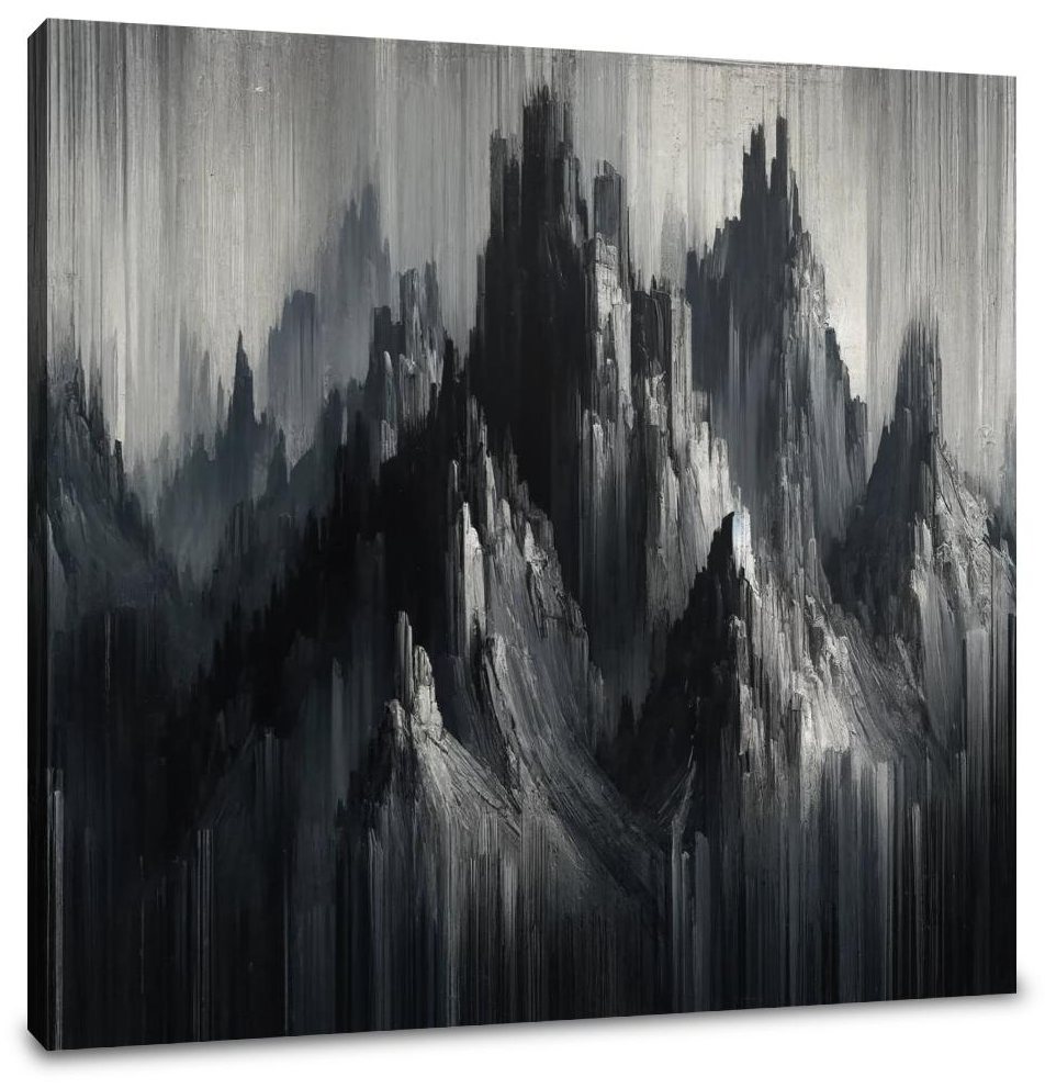 Mystic Peaks Abstract Canvas