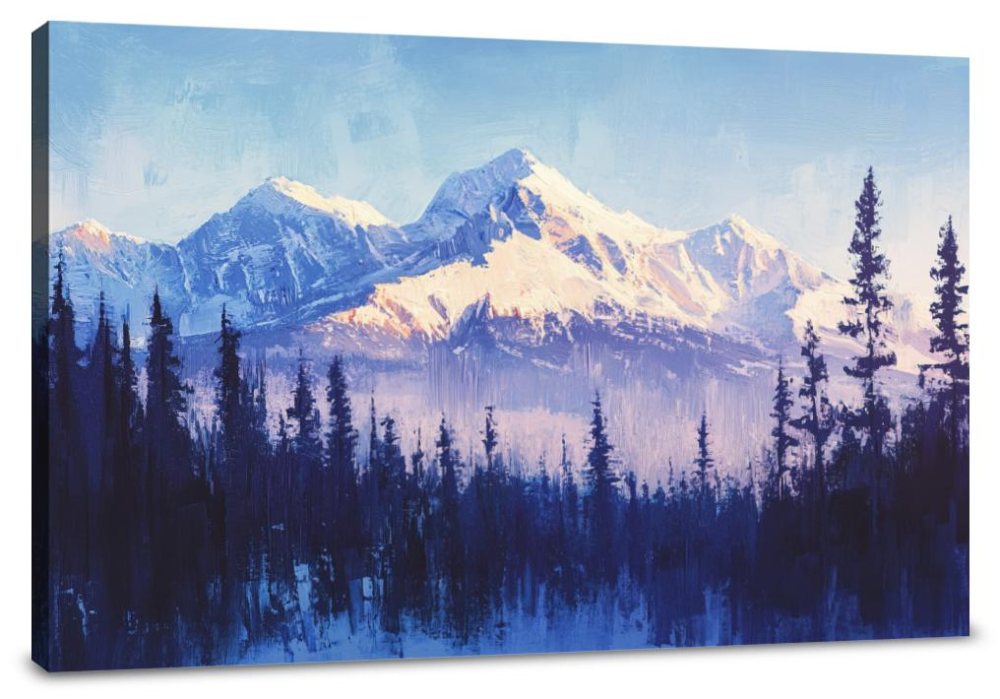 Enigmatic Alpine Serenity Canvas